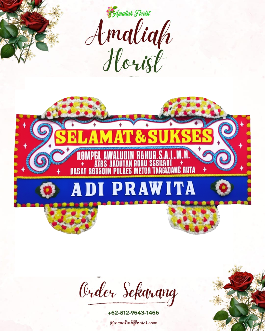Papan Bunga Ucapan Selamat Wuluhan